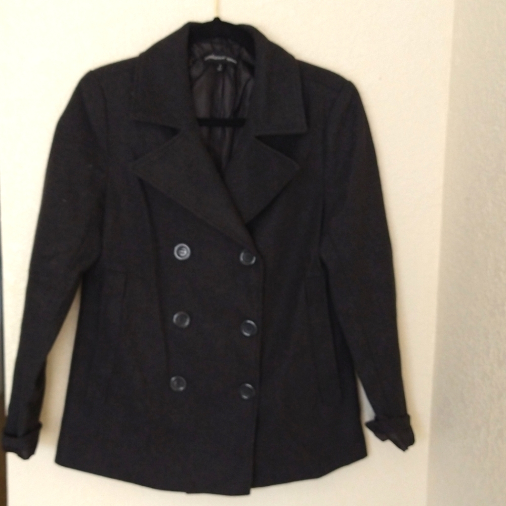 Women's charcoal gray coat